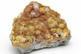 Vibrant Orpiment with Tabular Barite Crystals - Peru #231539-1